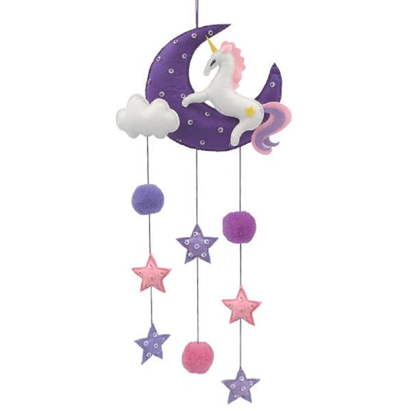 DIY Room Wall Decoration Craft Kit - Moon & Unicorn